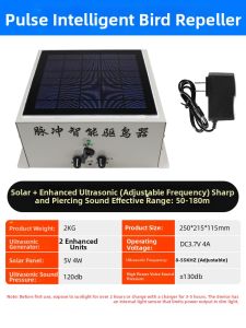EVERTE | Solar Automatic Ultrasonic Bird Repeller