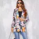 Amazon 2024 Fashionable Printed Casual Suit Jacket Medium-Length Women's Clothing Loose Fit From China Trendy Style. 