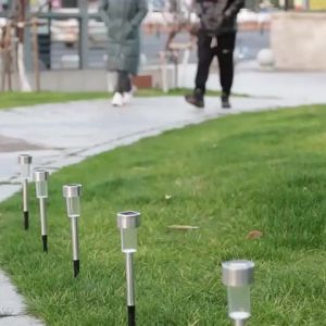 XIWANGFIRE | LED Solar Pathway Lights Outdoor IP65 Waterproof Garden Stake Glass Led Path Lights for Yard Patio Landscape Walkway Lighting