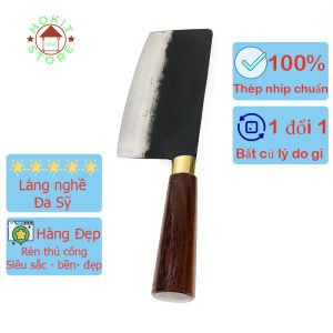 Dao thái bản to dao phở thái cán gỗ tròn hàng loại tuyển chọn cầm nắm chắc tay siêu bén giá tốt