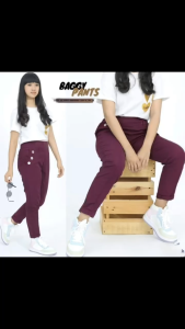 CELANA LEGGING SAKU KANCING ANAK PEREMPUAN BASIC SCUBA PREMIUM USIA 6-12TAHUN