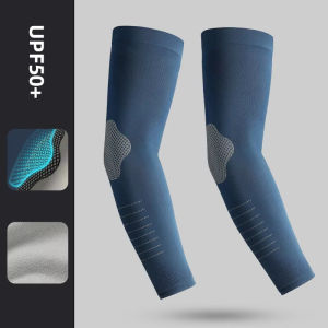 Ice Silk Sleeves Sun Protection Anti-UV Quick Dry Cycling Sleeves Summer Breathable Cooling Sweat-absorb Elastic Hiking Sleeves