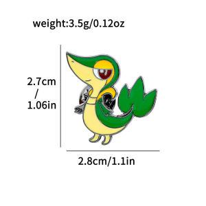 Bandai | Aesthetic Cute Dragon Shark Snake Character Metal Lapel Brooches Collectible Decorative Pins for Anime Fans And Teens Gift