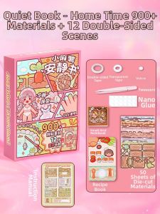 FUMENGLAN | Magnetic Quiet Book for Girls DIY Dress-up Stickers