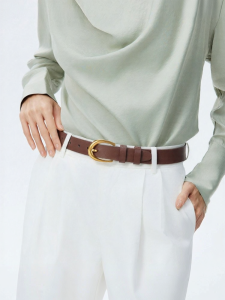 Pierre Cardin | Dây Nịt Da Nữ Phong Cách Vintage Thiết Kế Dành Cho Quần Jeans Với Khóa Kim