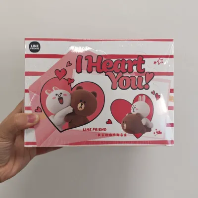 LINE FRIENDS | LINE FRIENDS I Like Your Series Of Blind Box Mini Ornaments Brown Bear Kenitu Trend Toy Doll Desktop Ornaments Gifts