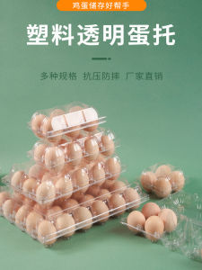 Disposable Plastic Egg Tray Transparent Storage Box for Soil Eggs Various Sizes Outdoor Camping Picnic Barbecue Supplies