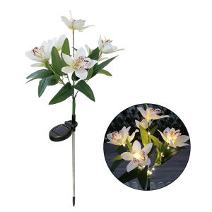 Solar LED Garden LightLawn Simulation Orchid LightFor Outdoor Garden Courtyard Christmas Decoration
