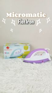 Micromatic Flat Iron for Clothes Ergo Design Non Stick plantsa ng damit sale 1000W - Gold Mind Everyday Low Price
