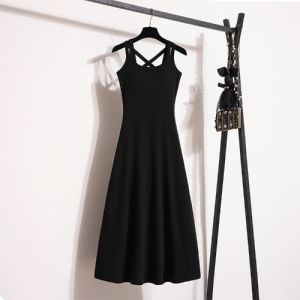 Slimming Waist Accentuating Sleeveless Dress