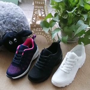 Korean Casual Fashion Rubber Shoes for Women sports shoes Air Cushion Shoes Casual Jogging Breathable Lightweight Sports Shoes