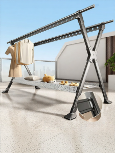 TIANDIYU | Foldable and Extendable Indoor Outdoor Clothes Drying Rack