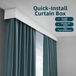 SHELIANKE | Integrated Shield Curtain Track Sliding Rail Top Mount Side Mount
