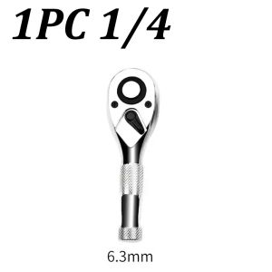 1/4 3/8 1/2 Inch Drive Stubby Ratchet Wrench Set 72 Tooth Quick Release Mini Short Handle Square Head Spanner Tool