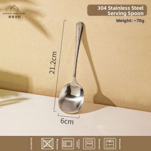MODERN SWEETHOME | Food-grade 304 Stainless Steel Serving Spoon