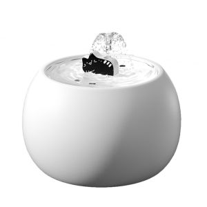 Apple Ceramic Pet Water Fountain Automatic Cat Water Dispenser Dog Waterer 1000ML