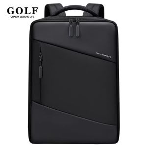 GOLF QUALITY Business Backpack Men Laptop Backpacks 15 6 inches Waterproof Simple Elegant Back Pack with Multi Pocket Compartment Commuter Rectangular Bag