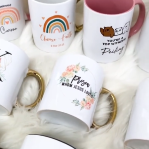 Customised Printed Graphic Mug Personalised Glass Coffee Cup Gifts Glassware Farewell Birthday Gifts