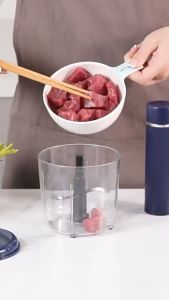 Máy Xay Đa Năng 4 Cối 2 Lưỡi Dao - Xay Thịt Xay Tỏi Ớt Gia Vị Xay Rau Củ Ăn Dặm Cho Bé