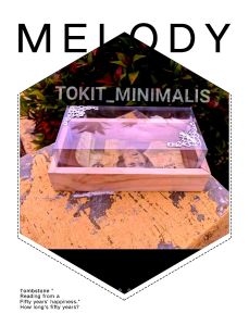 kotak mahar uang bahan frame fiber