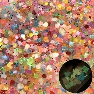 -10/60PCS Mini Surprise Blind Bags Luminous Animal Figurines Miniature Mystery Bag For Potted Dollhouse Fairy DIY Garden Decor..