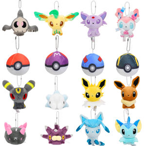 Takara Tomy | Pokemon Eevee Master Ball Sylveon Snom Espeon Umbreon Jolteon Flareon Vaporeon Glaceon keychains Duskull Urchin Plush Toys