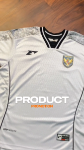 Jersey Bola Erspo Timbul 3D Merah Putih/Space Grey Breathable untuk Size Jumbo