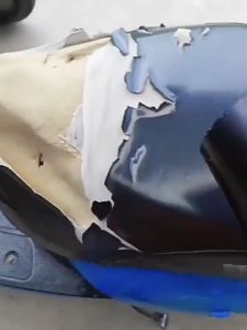 Motorcycle seat repair tape Waterproof seat repair tape High viscosity black leather repair subsidy