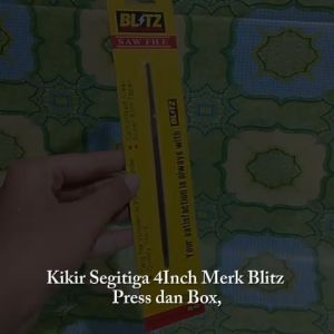 Kikir Segitiga 4 Inc Merk Blitz Press & Box