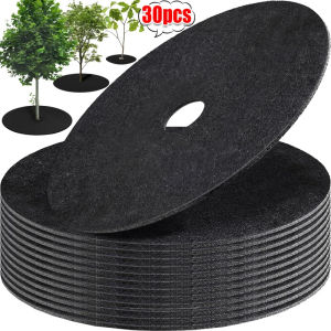 【XZxinzhan】30PCS Non-Woven Tree Mulch Rings Tree Protector Mats Reusable Grass Barrier for Control Root Protection Cushions 15/25/27/32cm