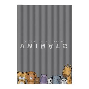 Cartoon Privacy Partition Door Curtain Short Half Curtain Bedroom Bathroom Room Dividing Curtain Korean Style Fabric Door Curtain