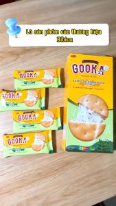Bánh cracker kem dẻo Bibica Gooka Nougat Filling - Vị Kem Hành/Tảo Biển