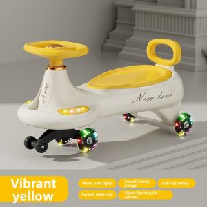 Bluetooth Swing Toddler Scooter 360 Degree Wheels Anti-Tip Design