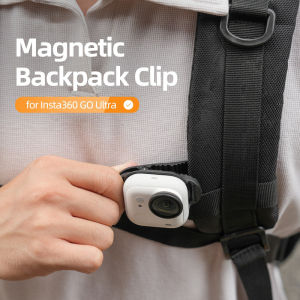 For GO Ultra Backpack Clip Magnetic Quick Release Mount Holder Anti-shake Clip Mount for Insta 360 GO Ultra Camera Accessories