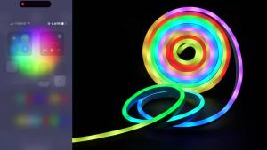 5V USB RGBIC Neon LED Strip1/2/3/4/5M IP65 RGBIC Neon lamp tape with Bluetooth App and Remote For DIY Neon Deocoration Lighting