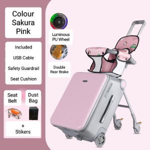 Koper Anak Koper Bayi Microfiber Stroller TSA Lock dengan Sandaran Stroller