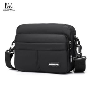 LouisWill Mens Shoulder Bag Messenger Bag Fashion Trend Leisure Bag Sports Waist Bag Lightweight Casual Bag Fashion Leisure Sport Street Bag for College Student