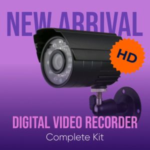 Safetech Digital Video Recorder Kit | Support Phone Surveillance Remote Control Video Playback Motion Detection
