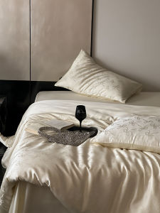 Luxurious Color Woven 60S Lancemore Lyocell Bedding Four-Piece Set Queen Size Home Use Comforter Cover Sheet Duvet Cover