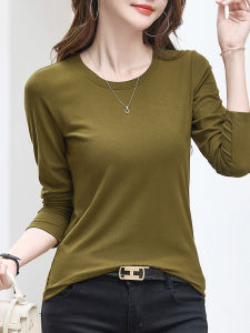 Modal Soft Glutinous Stretch Bottoming Shirt for Women Spring Fall and Winter Inner Wear Outwear round Neck Silm Undershirt Long Sleeves T-Shirt