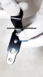 Bracket Jepit Dudukan Lampu Tembak LED Bar Stand Tembak Sorot Spion Motor Matic Bebek Tebal Satuan