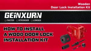 Geinxurn 1-3/8" - 1-3/4" Door Lock Installation Kit for Wooden Doors with Guide Template Carbon Steel Door Lock Hole Saw