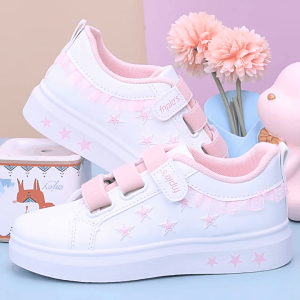 Giày thể thao bé gái da mềm êm chân giày đi học cho bé gái - Mẫu mới BC149