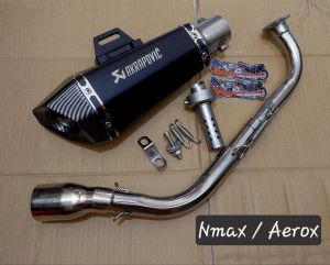 Hexa Akrapovic Full System Pipe for NMAX V2 & AEROX