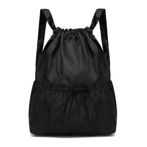 Outdoor Sports Backpack Lightweight Large-Capacity Backpack Fashion Versatile Nylon Drawstring Backpack for Women