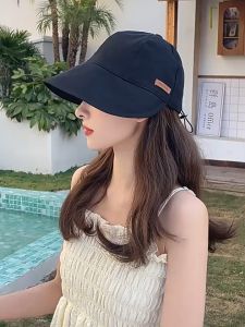 Topi Matahari Atasan Udara Korea Wanita Musim Panas Pelindung Matahari Perlindungan UV Bersepeda