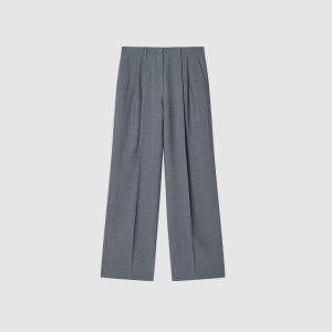 ICICLE | Fine Wool Satin Wide-leg Pants