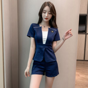 Bộ Đồ Làm Việc Spa Bùn Biển Ngắn Làm Đẹp Cơ Thể Giảm Béo Cho Nữ Mùa Thu Polyester Quần Áo Kỹ Thuật Viên Tắm