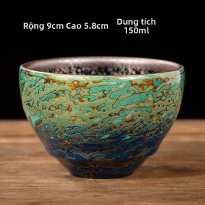 JIANGXIAN | Tách Trà Sơn Mài Handcrafted Jian Zhan Cao Cấp Độc Quyền Làm Quà Tặng