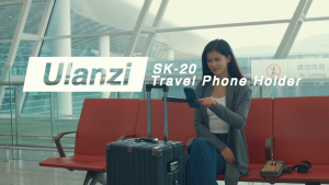 Ulanzi SK-20 Travel Phone Holder Luggage Table Clamp Tripod Selfie Stick for Mobile Smartphone